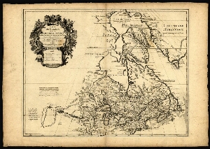 Carte du Canada ou de la Nouvelle France et des decouvertes qui y ont été faites