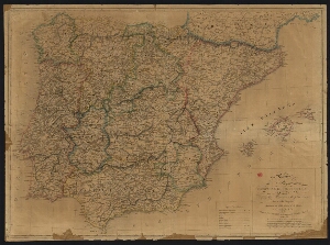 Carte des royaumes dªEspagne et de Portugal