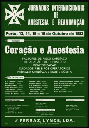 Jornadas internacionais de anestesia e reanimação