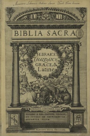Biblia sacra Hebraice, Chaldaice, Graece & Latine