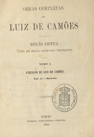 Obras completas de Luiz de Camões