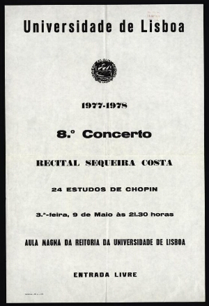 [Concertos para estudantes], 1977-1978