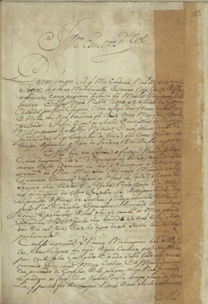 [Carta de Aleixo António dirigida a Francisco Xavier de Mendonça Furtado, sobre o seu retiro em Gouv...