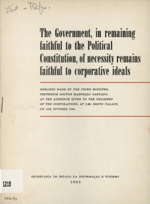 The Government, in remaining faithful to the Political Constitution, of necessity remains faithful...