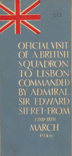 Oficial visit of a british squadron to Lisbon...