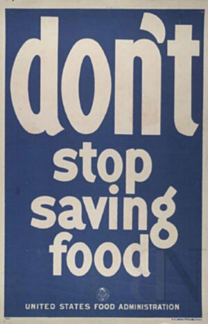 Don't stop saving food
