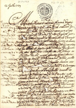 [Carta de José Correia de Abreu para Dom José Maria da Fonseca e Évora, bispo do Porto]