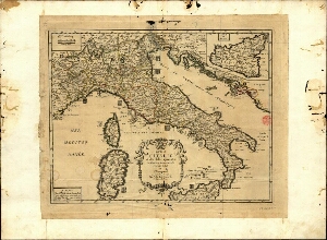 Carte de l'Italie et des Isles adjacentes où sont exactement décrits tous ses estats et principautés