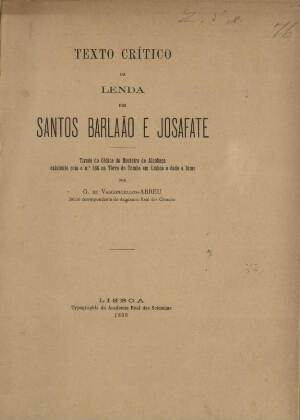 A Lenda dos Santos Barlaão e Josafate