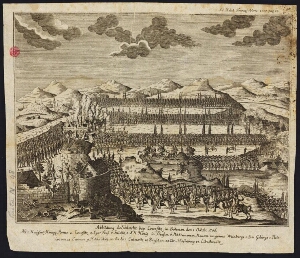 Abbildung der Schlacht bey Lowofitz in Böhmen den 1 Octobr 1756