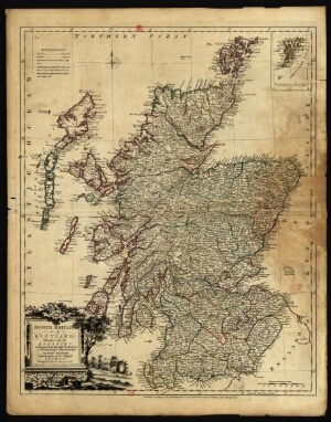 North Britain or Scotland divided into its counties...