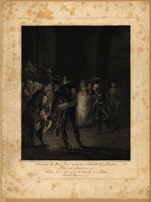 Friedrich der II in Lissa nach der Schlacht bey Leuthen