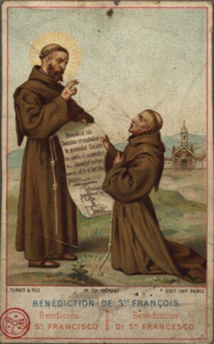 Bénédiction de St. François = Bendicion Sto. Francisco