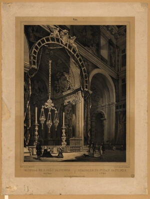 Capella de S. João Baptista, em S. Roque = Chapelle de S.t Jean Baptiste á S.t Roch
