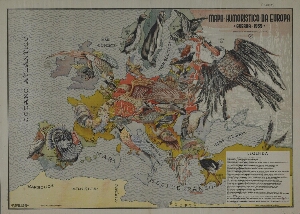 Mapa humorístico da Europa, guerra 1939