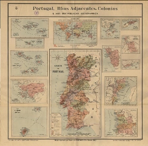 Portugal, ilhas adjacentes, coloniais e sua distribuição geographica