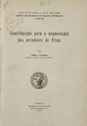 Contribuição para a arqueologia dos arredores de Elvas