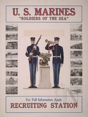 U. S. Marines "soldiers of the sea"