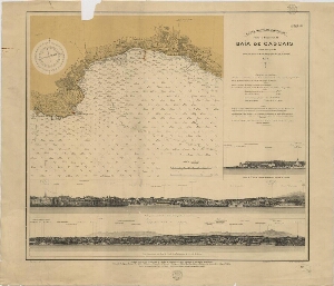 Plano hidrográfico da baía de Cascais