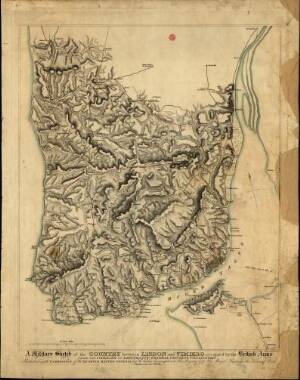A military sketch of the country between Lisbon and Vimeiro occupied by the British Army under the c...