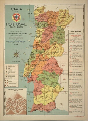 Carta de Portugal continental