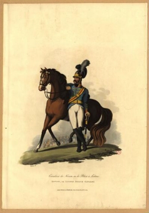 Cavalerie da Novion, ou de Police à Lisbone = Novion, or Lisbon Police Cavalry