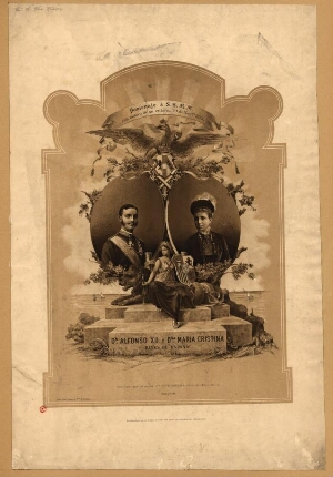 D. n Alfonso XII y D. nª Maria Cristina, Reyes de España