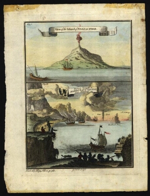 View of the Island of Fogo or Fire ;Puerto Grande or Harbour of St. Vincent