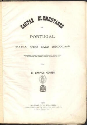 Cartas elementares de Portugal para uso das escolas