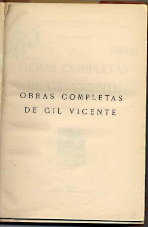 Obras completas de Gil Vicente