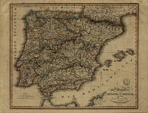 Mappa de Hespanha e Portugal