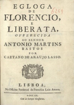 Écloga de Florencio, e Liberata,...