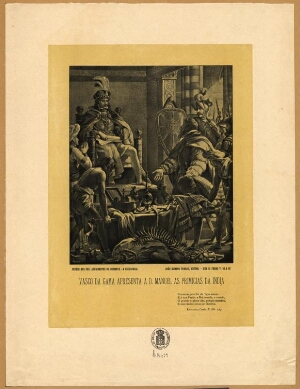 Vasco da Gama apresenta a D. Manuel as primicias da India