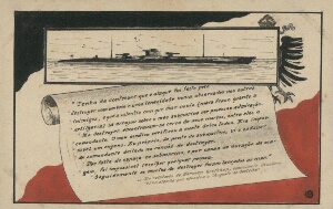 Do relatório de Herman Grothkon, comandante do submarino alemão que afundou o Augusto de Castilho