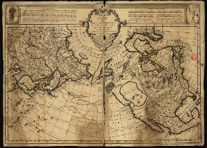 Carte des nouvelles découvertes au Nord de la Mer du Sud, tant a l´Est de la Siberie et du Kamtchatk...