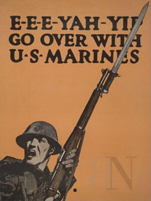 E - E - E - Yah - Yip go over with U. S. Marines