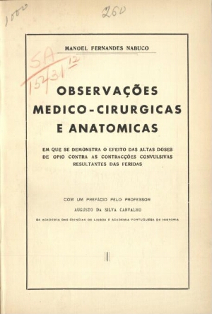 Observações médico-cirúrgicas e anatómicas