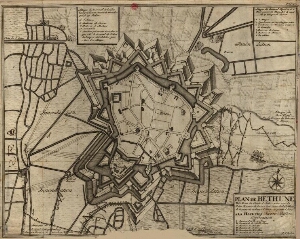 Plan de Bethune Ville forte du Comte d'Artois...