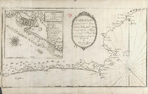 Carta plana de parte da Costa do Brazil desde as Ilhas de Sta. Ana até a ponta de Taipú na entrada d...