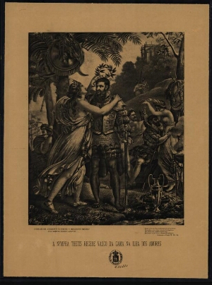 A nympha Thetis recebe Vasco da Gama na ilha dos amores