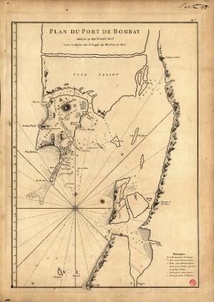 Plan du port de Bombay