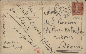 [Bilhete-postal, 1915 out. 28, Paris a Maria Cardoso de Sá Carneiro, Lisboa]