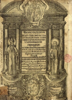 Annotationum in caput decimum tertium Sacrosancti Jesu Christi Evangelii secundum Joannem