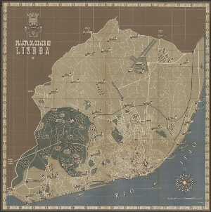Plan de la ville de Lisbonne