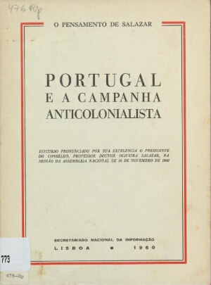 Portugal e a campanha anticolonialista