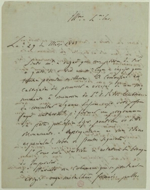 [Carta de Pedro de Sousa Holstein, Duque de Palmela, para Almeida Garret]