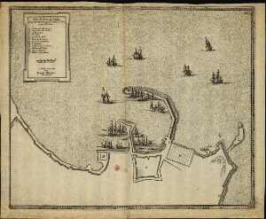 Plan du port de Naples, tel qu'il étoit lors que le comyé d'Oliva estoit Vise-Roy