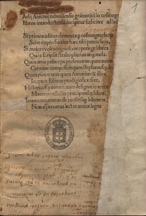 Introductorium in Cosmographiam Pomponii Melae