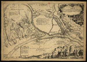 Plan de la ville ouvrages et chateau de Namur assiegée par lªarmée des alliez composée de pres de 10...