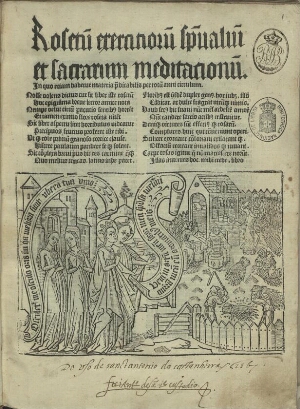 Rosetum exercitiorum spiritualium et sacrarum meditationum